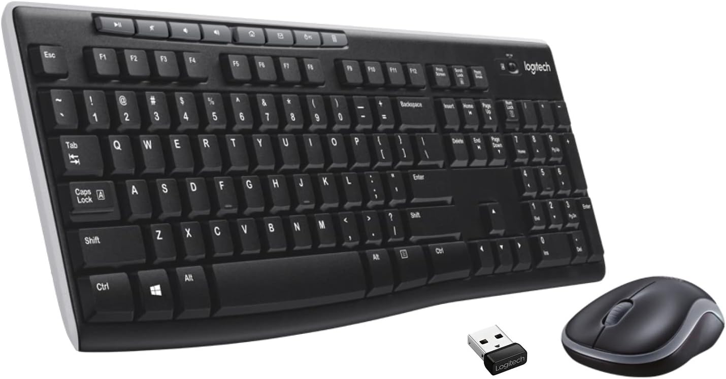 Combo de teclado y ratón inalámbricos Logitech MK270