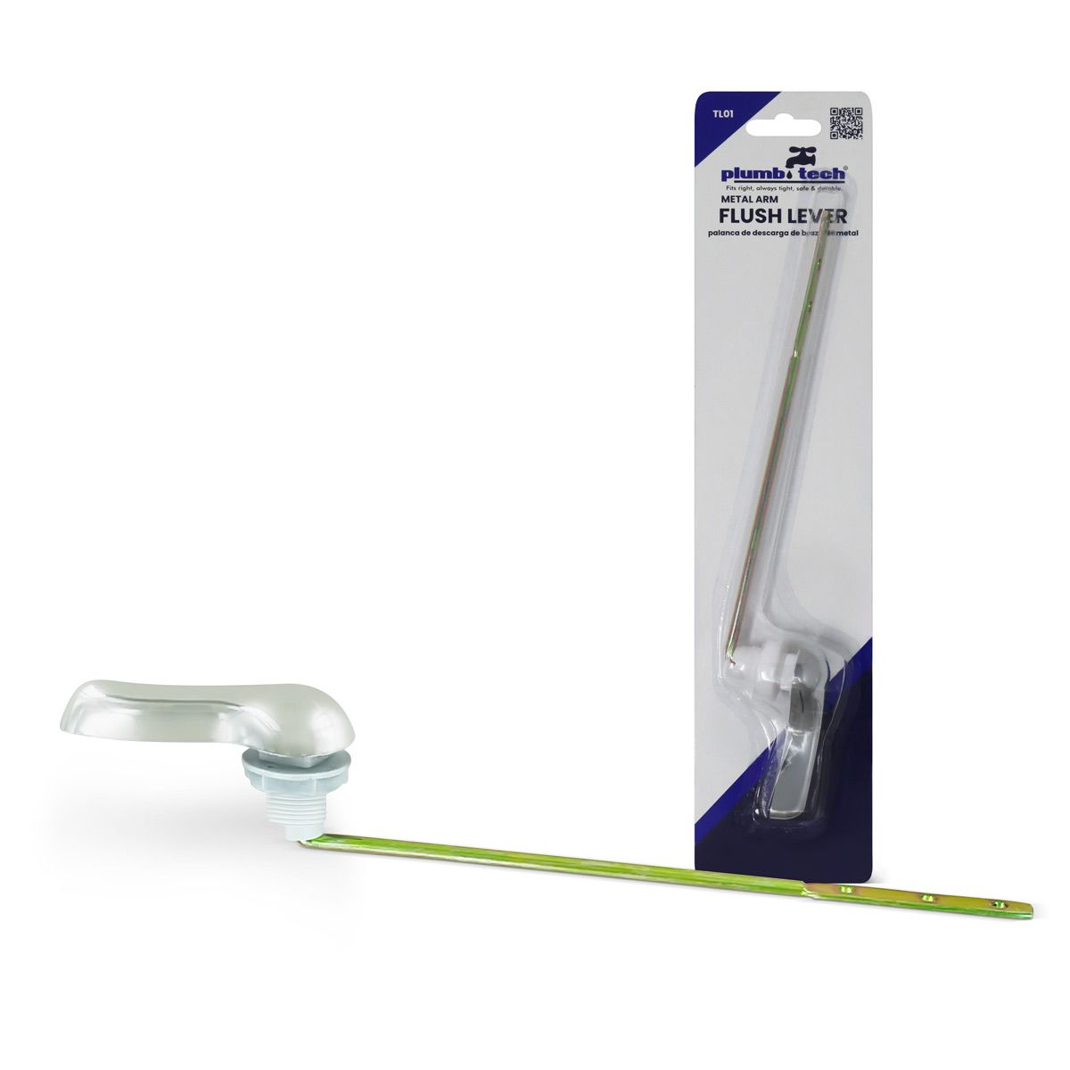 Toilet Metal Flush Lever. Chrome Finish