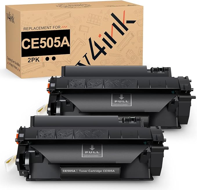 Cartucho de tóner v4ink - HP 05A (CE505A) (paquete de 2)