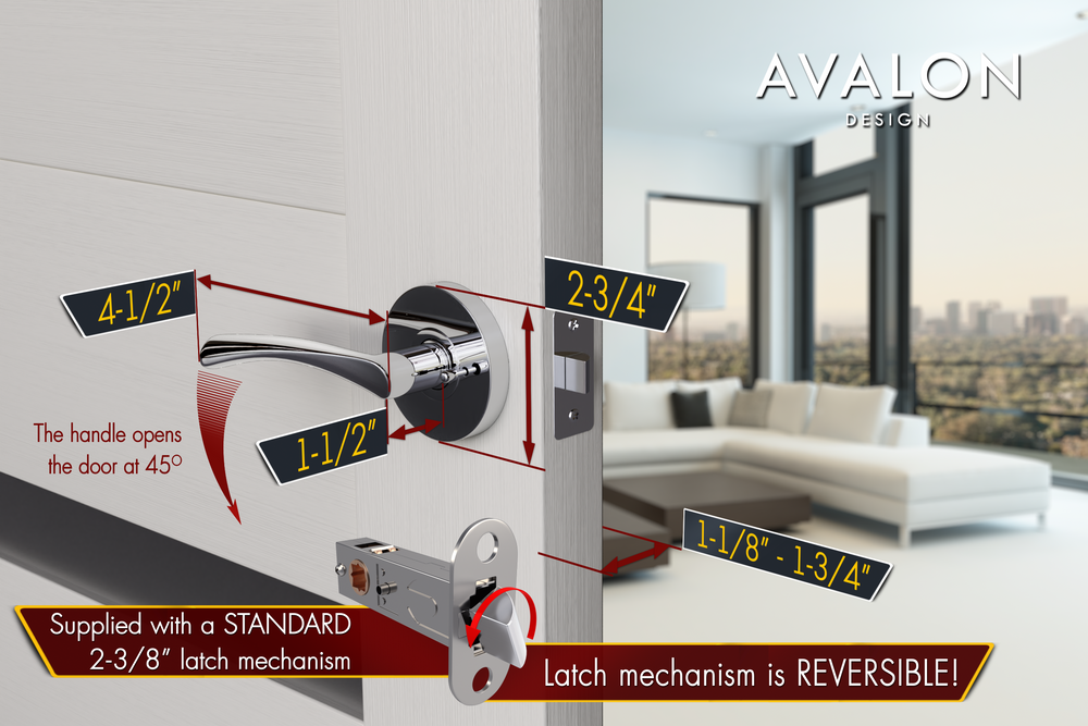 CHARM Modern Door Handle Set
