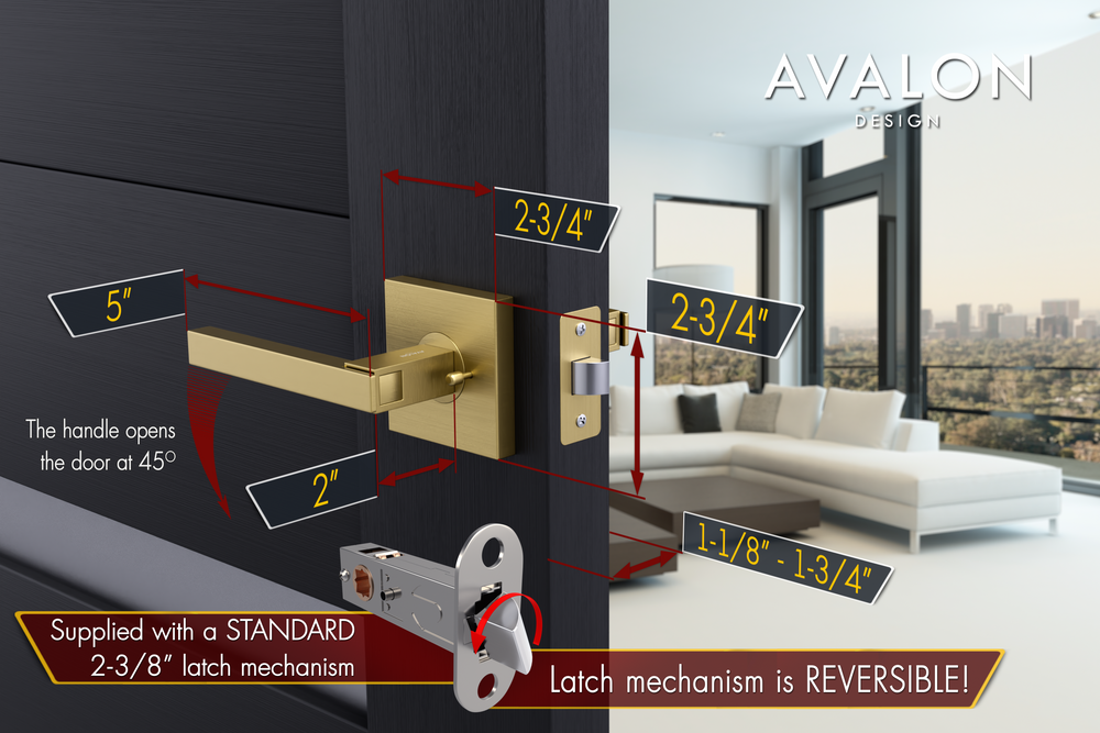 NIKA Modern Door Handle Set