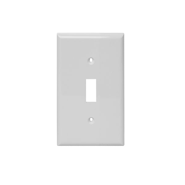 Placa de pared con interruptor de palanca de plástico de 1 unidad Midway