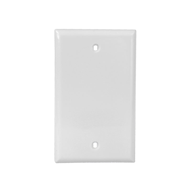Placa de pared ciega de plástico de 1 unidad, tamaño Midway