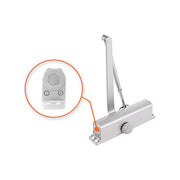 Premier Door Closer- #2 Aluminum- Adjustable 2 Valves Mechanism-UL Listed - 25-40kg/55-88lb