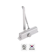 Premier Door Closer- #2 Aluminum- Adjustable 2 Valves Mechanism-UL Listed - 25-40kg/55-88lb