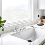 2 Lever Handle Kitchen Faucet - Fits 8" Center, Chrome Finish