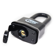 LAP04LJ-Candado laminado Premier de 2" con revestimiento completamente negro