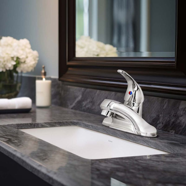 Single Lever Handle Lavatory Faucet-Chrome Finish