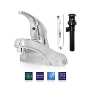 Single Lever Handle Lavatory Faucet-Chrome Finish