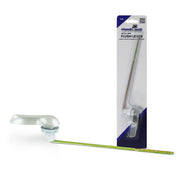 Palanca de descarga metálica para inodoro. Acabado cromado.