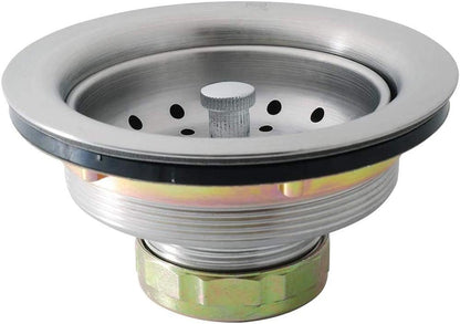 Conjunto de desagüe para fregadero de cocina con cesta coladora y tapón