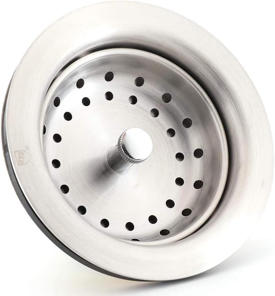 Conjunto de desagüe para fregadero de cocina con cesta coladora y tapón