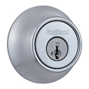 Cerradura de cerrojo con llave Kwikset 660 - Cromo satinado