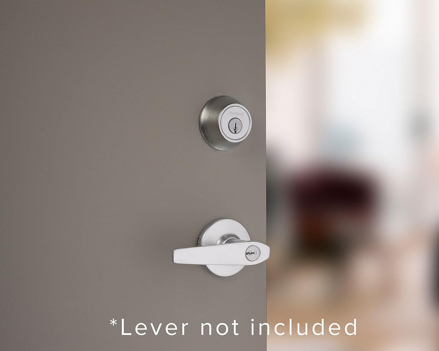 Cerradura de cerrojo con llave Kwikset 660 - Cromo satinado