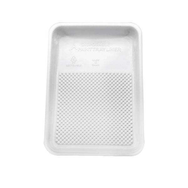 Revestimiento desechable para bandeja de pintura blanca (paquete de 10) 