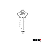 SC1 Key Blanks - Brass Finish