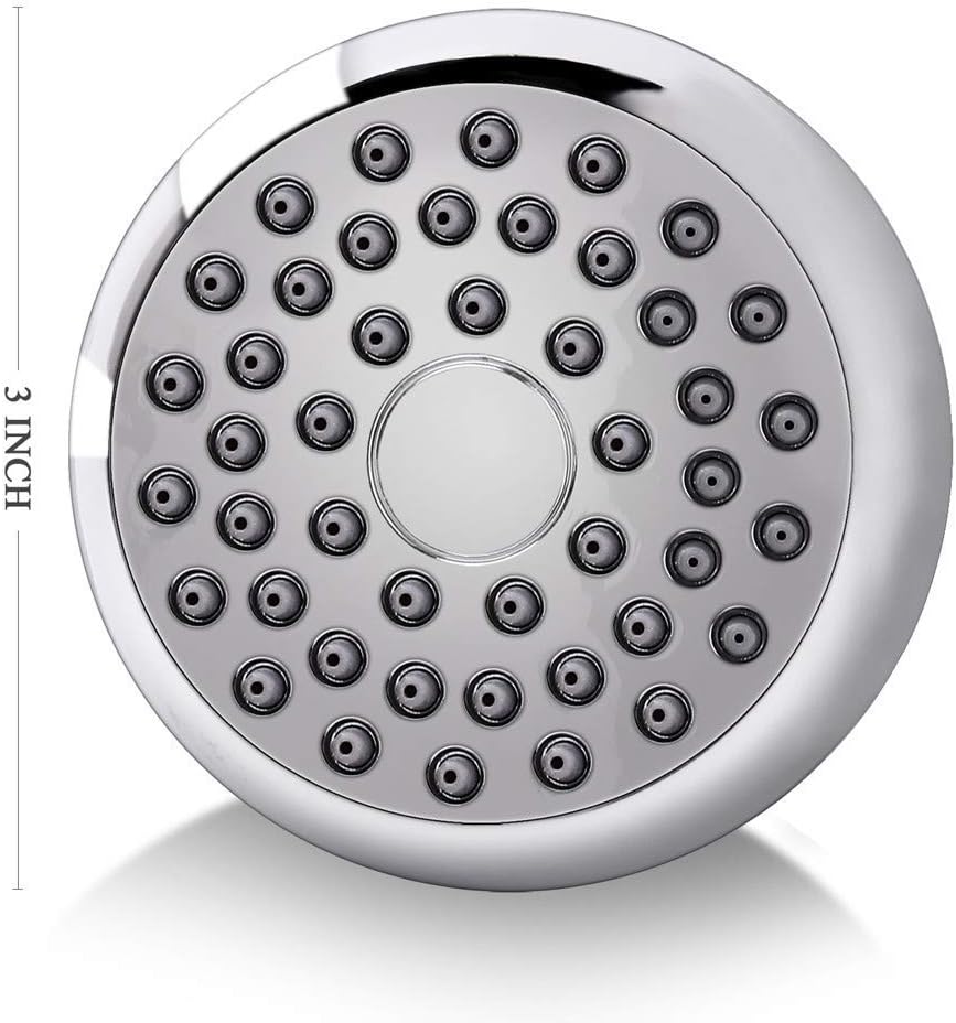 High Pressure Chrome Shower Head with Adjustable Swivel Ball Joint