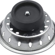 Kitchen Sink Basket Strainer with Flat Bottom Rubber Stopper